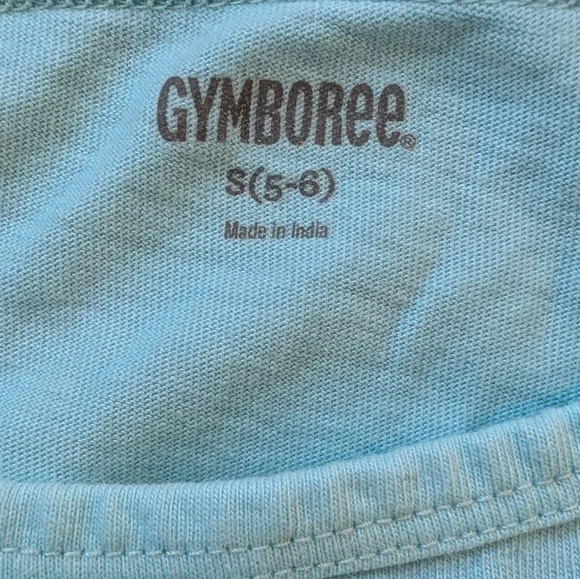 Gymboree Girls Blue Sunshine Graphic Tee Short Sleeve Cotton Size (5-6) - Picture 7 of 7